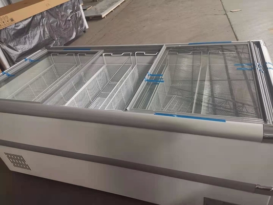 588L Supermarket Island Freezer 21 Cu Ft 1.6m 1.8m 2.0m 2.5m