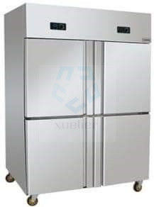 4 Doors Commercial Stainless Steel Upright Freezer 900L 32 Cu Ft