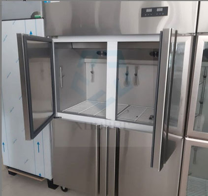 4 Doors Commercial Stainless Steel Upright Freezer 900L 32 Cu Ft