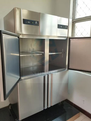 4 Doors Commercial Stainless Steel Upright Freezer 900L 32 Cu Ft