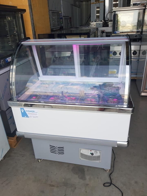 24L Commercial Ice Cream Chest Freezer Direct Cooling 0.8 Cu Ft