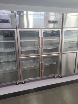 Six Door Glass Door Display Freezer Automatic Defrosting And Defogging