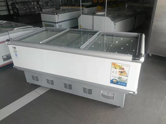 Deep Capacity Island Cabinet Sliding Door Freezer