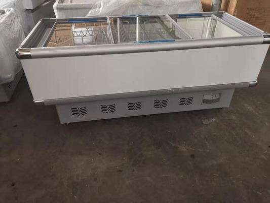 Deep Capacity Island Cabinet Sliding Door Freezer