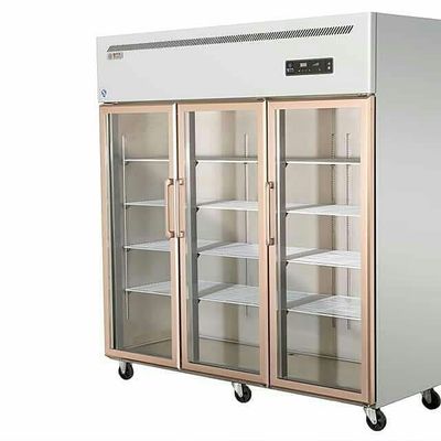 3 Doors Upright Stainless Steel Freezers For Restaurant Kitchen